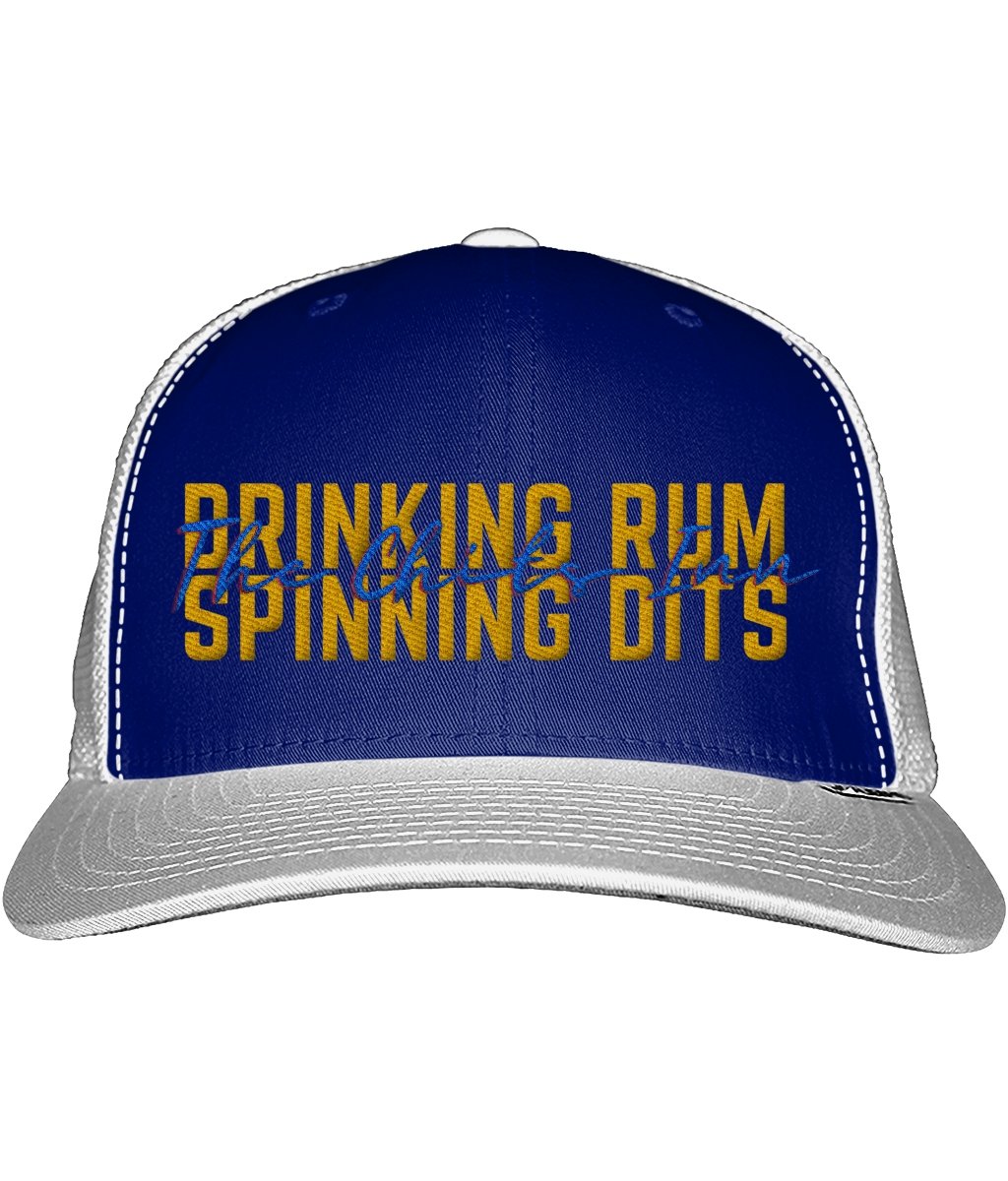 Drinking Rum and Spinning Dits Snapback Trucker Cap - The Chits Inn