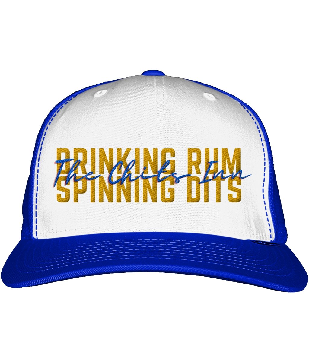 Drinking Rum and Spinning Dits Snapback Trucker Cap - The Chits Inn